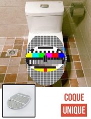 Housse de toilette - Décoration abattant wc tv test screen
