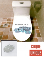 Housse de toilette - Décoration abattant wc V Bucks Need Money