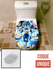 Housse de toilette - Décoration abattant wc Vegeta SSJ Blue