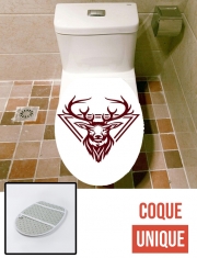 Housse de toilette - Décoration abattant wc Vintage deer hunter logo