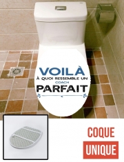 Housse de toilette - Décoration abattant wc Voila a quoi ressemble le coach parfait