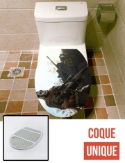 Housse de toilette - Décoration abattant wc Warzone Ghost Art