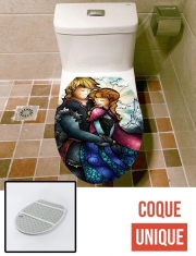 Housse de toilette - Décoration abattant wc We found love in a frozen place