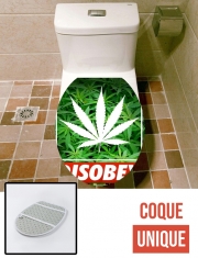 Housse de toilette - Décoration abattant wc Weed Cannabis Disobey