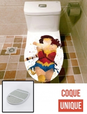 Housse de toilette - Décoration abattant wc Wonder Girl