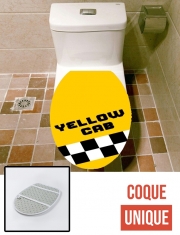 Housse de toilette - Décoration abattant wc Yellow Cab