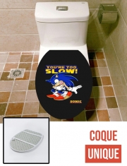 Housse de toilette - Décoration abattant wc You're Too Slow - Sonic