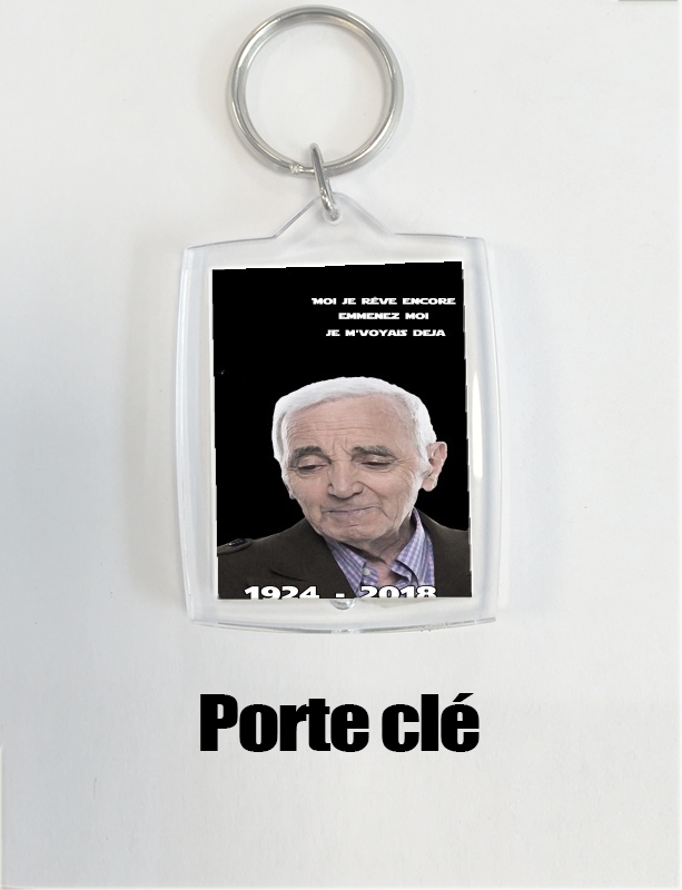 Porte clé photo Aznavour Hommage Fan Tribute