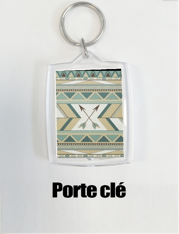 Porte clé photo Aztec Pattern 