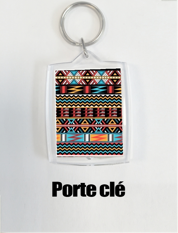 Porte clé photo aztec pattern red Tribal