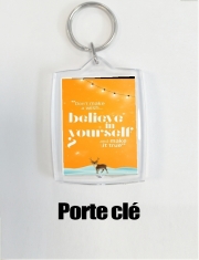 Porte clé photo Believe in yourself