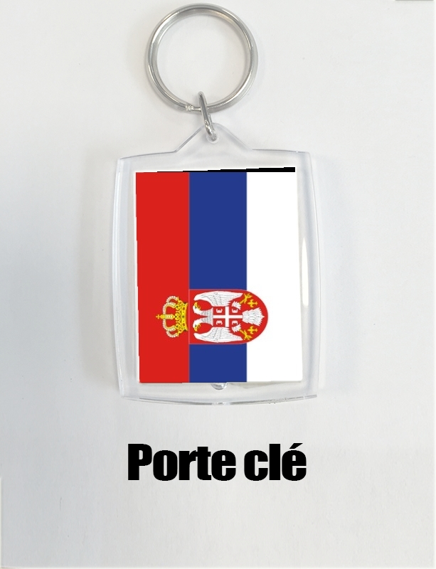 Porte clé photo Drapeau Serbie