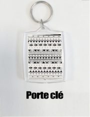 Porte clé photo Ethnic Candy Tribal in Black and White