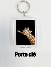 Porte clé photo Girafe smoking cigare