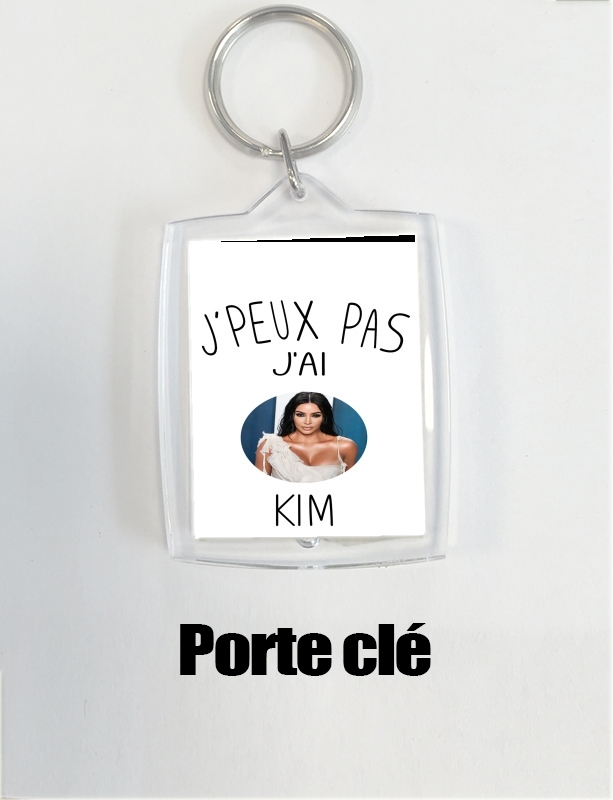 Porte clé photo Je peux pas j'ai Kim Kardashian