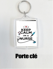 Porte clé photo Keep calm I am a nurse