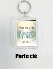 Porte clé photo Not All Who wander are lost