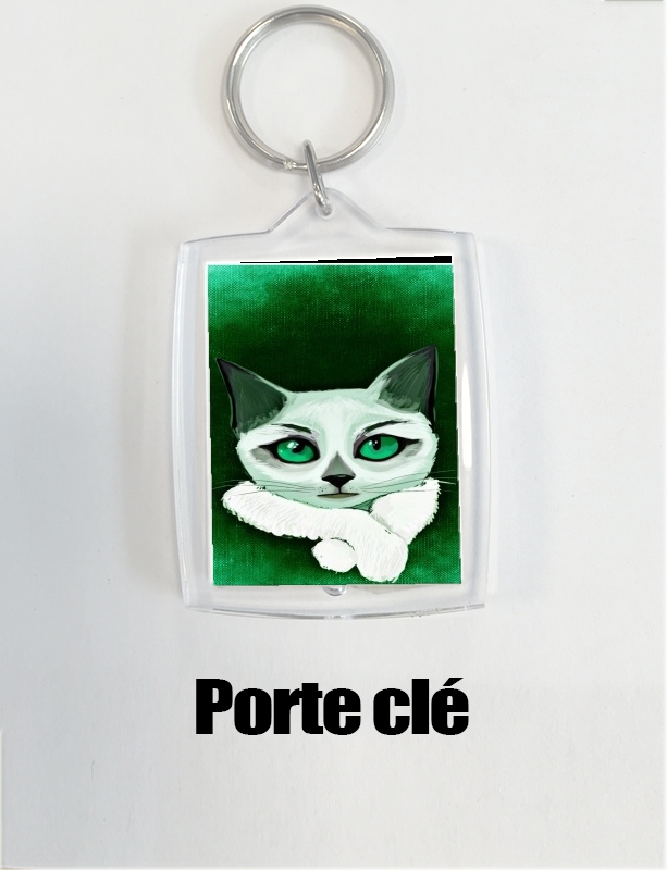 Porte clé photo Painting Cat