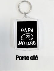Porte clé photo Papa Motard Moto Passion