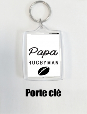 Porte clé photo Papa Rugbyman