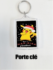 Porte clé photo Pikachu have a Happyka Christmas