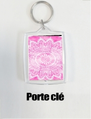 Porte clé photo Pink Bohemian Boho Mandala
