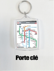 Porte clé photo Plan de metro Lyon