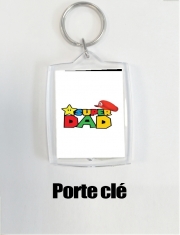 Porte clé photo Super Dad Mario humour
