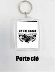 Porte clé photo Tracteur Logo personnalisable prénom date de naissance