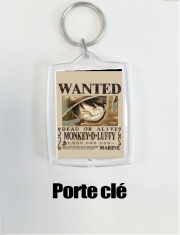 Porte clé photo Wanted Luffy Pirate