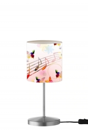 Lampe de table Notes de musique Papillon colorés