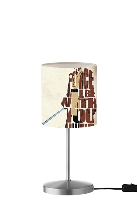Lampe de table Obi Wan Kenobi Tipography Art