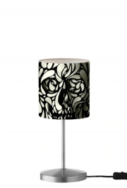 Lampe de table Skull Blanc Et Noir - Zebre
