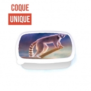 Boite a Gouter Repas Cute painted Ring-tailed lemur