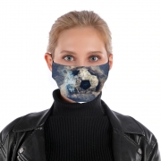 Masque alternatif Abstract Blue Grunge Soccer