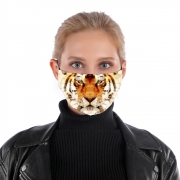 Masque alternatif Tigre Abstrait Fractal
