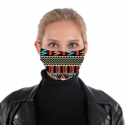 Masque alternatif aztec pattern red Tribal