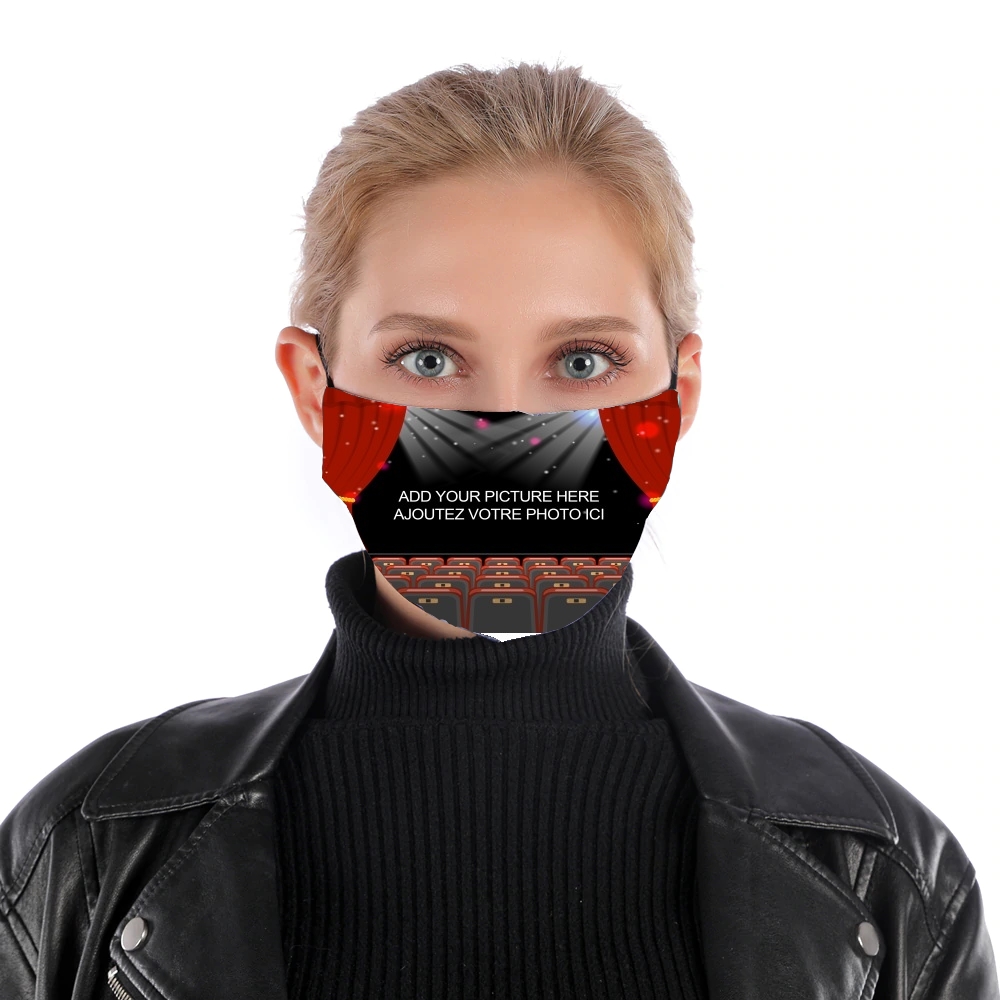Masque alternatif Cadre de cinéma / Théâtre avec transparence