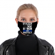 Masque alternatif Police Serve Honor Protect