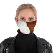 Masque alternatif Wooden Crumbled Paper