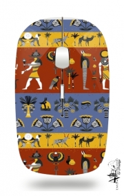 Souris sans fil avec récepteur usb Ancient egyptian religion seamless pattern