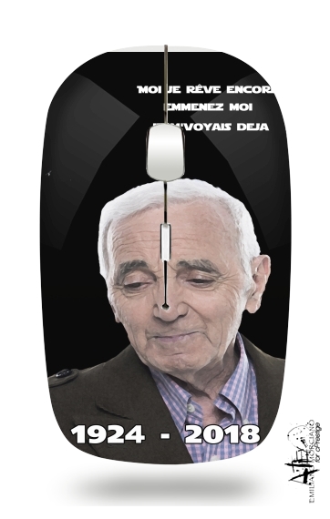 Souris sans fil avec récepteur usb Aznavour Hommage Fan Tribute