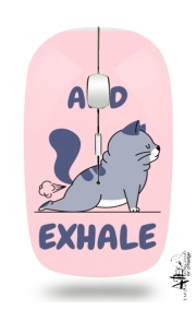 Souris sans fil avec récepteur usb Cat Yoga Exhale