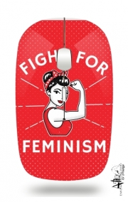 Souris sans fil avec récepteur usb Fight for feminism