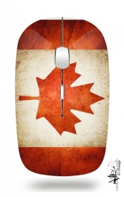 Souris sans fil avec récepteur usb Drapeau Canada vintage