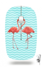 Souris sans fil avec récepteur usb flamingo love