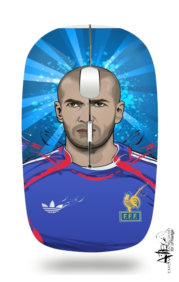 Souris sans fil avec récepteur usb Football Legends: Zinedine Zidane France