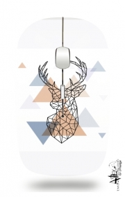 Souris sans fil avec récepteur usb Geometric head of the deer