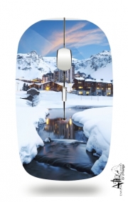 Souris sans fil avec récepteur usb Llandscape and ski resort in french alpes tignes