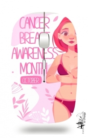 Souris sans fil avec récepteur usb October breast cancer awareness month